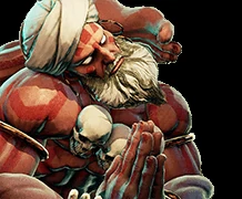 Dhalsim Character from Street Fighter 5: Arcade Edition